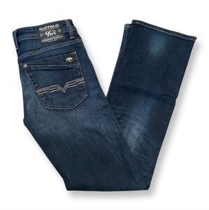 BUFFALO DAVID BITTON MEN'S BRADY-X 29X34  JEANS  STRAIGHT STRETCH BLUE DENIM